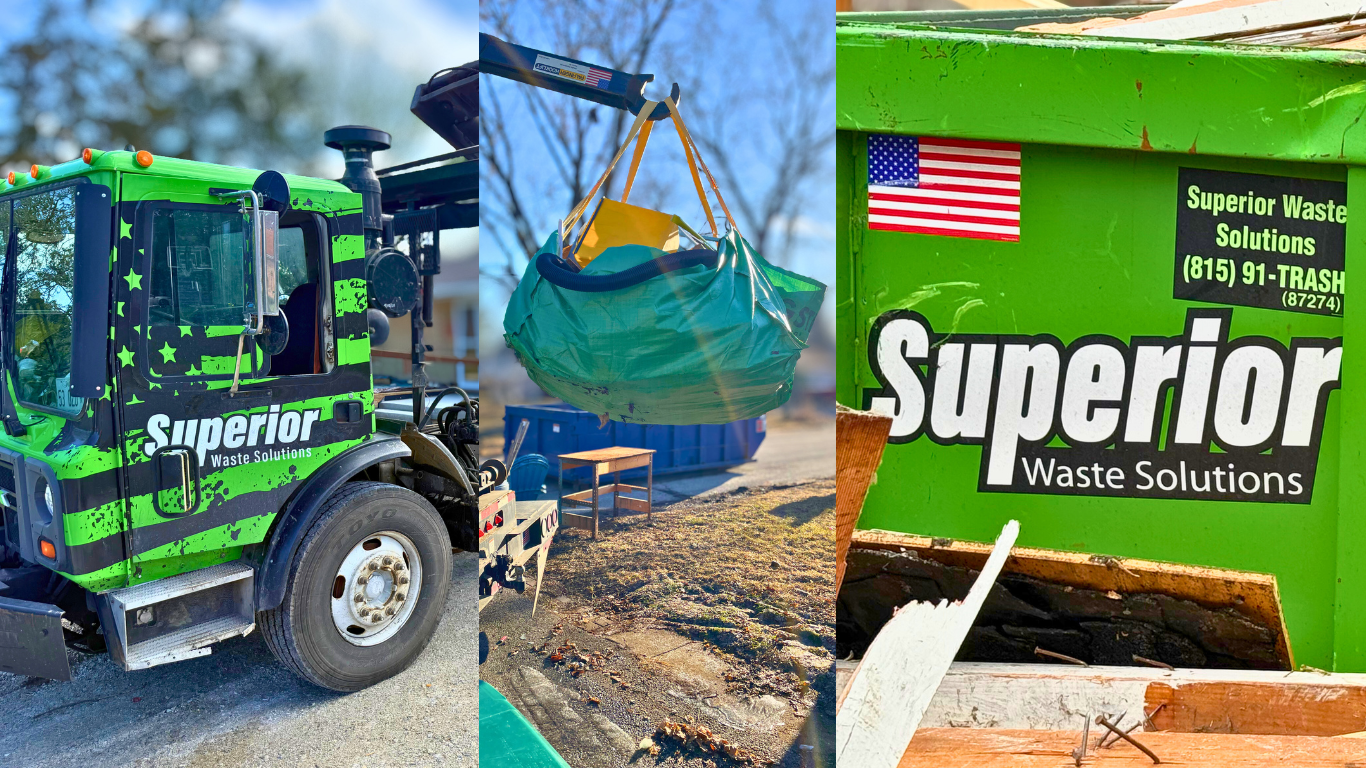 Superior Waste Solutions Garbage Box Rental McHenry DuPage Cook Lake County
